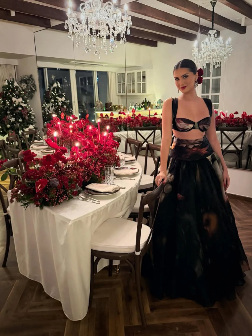 Tara Sutaria’s Floral Co-Ord Set Is a Modern Lehenga Alternative for Festive Nights