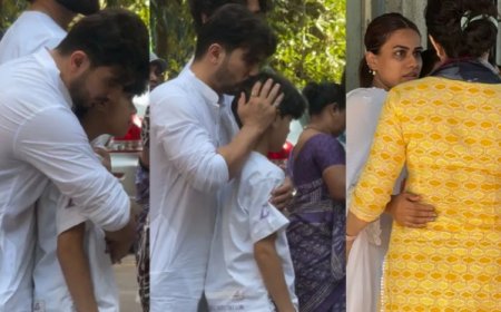 अर्जुन बिजलानी के ससुर राकेश चंद्र स्वामी का निधन, दुख में परिवार के साथ खड़ी दिखीं निया शर्मा