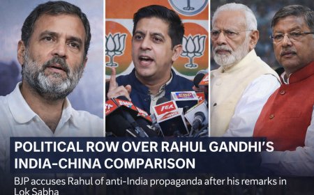 राहुल गांधी के भारत-चीन तुलना बयान पर सियासी विवाद, भाजपा ने लगाया देश विरोधी प्रचार का आरोप