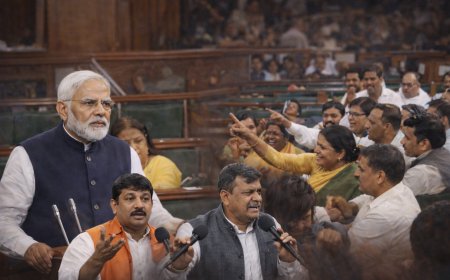 लोकसभा हंगामे से टला पीएम मोदी का भाषण, बीजेपी ने विपक्ष पर लगाए हमले के आरोप